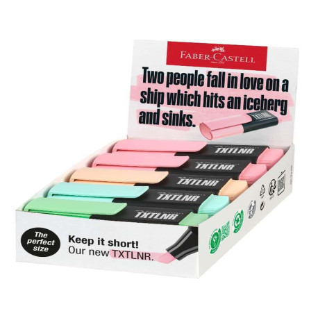 Faber Castell EVIDENZIATORI MINI TXTLNR PASTEL COLORI ASSORTITI