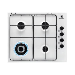 Electrolux EGS6414W - Piano cottura a gas - 4 piastre - Nicchia - larghezza: 55 cm - prof. 47 cm - bianco