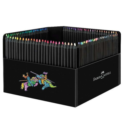 Faber Castell MATITE COLORATE TRIANGOLARI BLACK EDITION 100 PEZZI