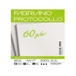 Fabriano CARTA PROTOCOLLO A4 60g 200ff - RIG 4 MM