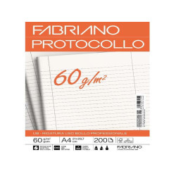 Fabriano CARTA PROTOCOLLO A4 60g 200ff - RIG USO BOLLO