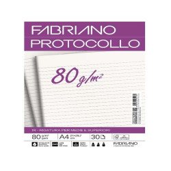 Fabriano CARTA PROTOCOLLO A4 80g 30ff - RIG 1R