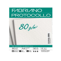 Fabriano CARTA PROTOCOLLO A4 80g 30ff - RIG 5 MM