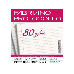 Fabriano CARTA PROTOCOLLO A4 80g 30ff - RIG C