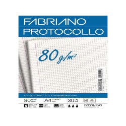 Fabriano CARTA PROTOCOLLO A4 80g 30ff - RIG Q