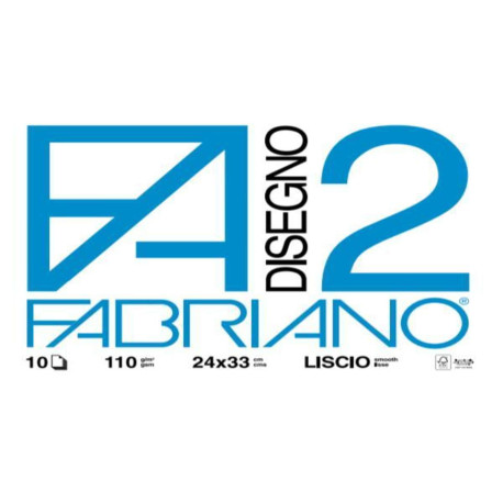 FABRIANO DISEGNO 2 - PUNTI METALLICI - LISCIO - 10FF