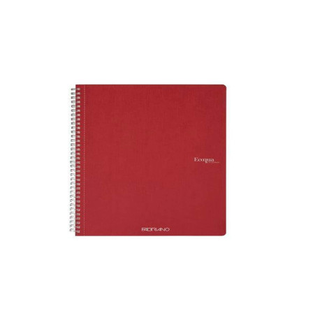 Fabriano Ecoqua spirale A4 Lines da 70 fogli - Ciliegia