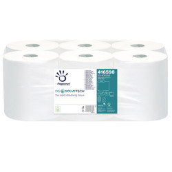 Asciugamani in rotolo Autocut Dissolve Tech - 198 mm x 140 mt - diametro 18,5 cm - 2 veli - 20 gr - goffratura micro - bianco -