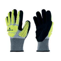 Guanto antiurto EOS NOCUT VV909 - taglia 08 - giallo fluo/grigio - Deltaplus