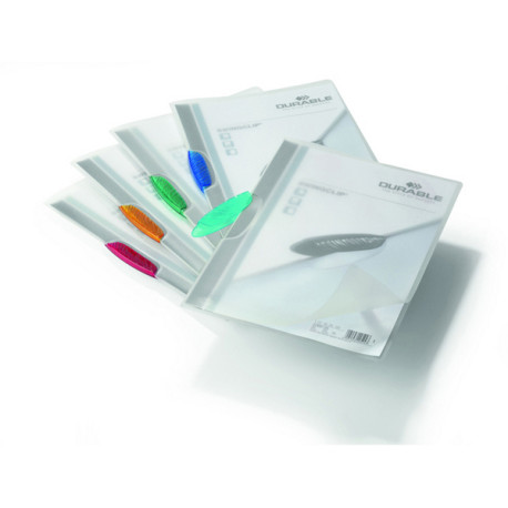 Cartellina con clip Swingclip - A4 - PP - trasparente - Durable - conf. 5 pezzi