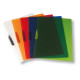 Cartellina con molla Clipper - A4 - PP - trasparente rosso - Fellowes
