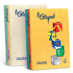 Cartotecnica FaviniLE CIRQUE A4 160GR 250 FOGLI - COLORI TENUI e FORTI
