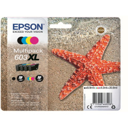 Epson - Multipack Cartucce Ink - 603XL - C/M/Y/K - C13T03A64010 - C/M/Y 4ml cad / K 8,9ml