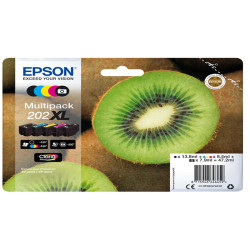 Epson - Multipack Cartuccia ink - 202XL - C/M/Y/K/K PH - C13T02G74010 - C/M/Y 8,5ml cad - K 13,8ml - K PH 7,9ml