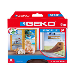 Guarnizione adesiva per isolamento STRIP - fessura 2-5 mm - 6 m - gomma - marrone - Geko