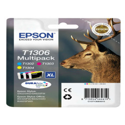 Epson - Multipack Cartuccia ink - C/M/Y - T1306 - C13T13064012 - 10,1ml cad