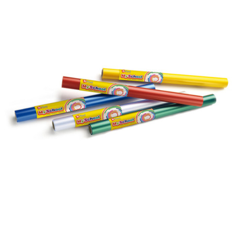 Rotolo coprilibro Coverglass - 5 m x45 cm - PPL - goffrato neutro - trasparente - Colorosa