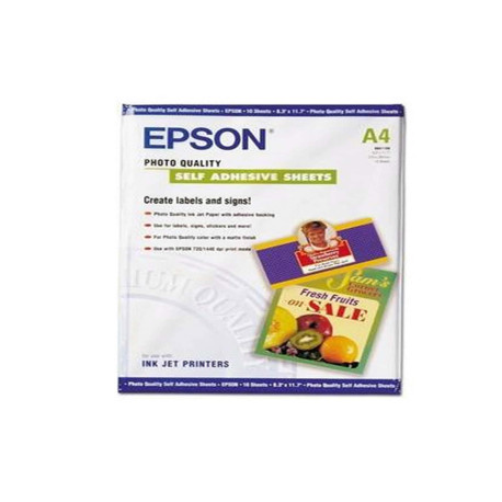Epson - Self-Adhesive Photo Paper - A4 - 10 Fogli - C13S041106