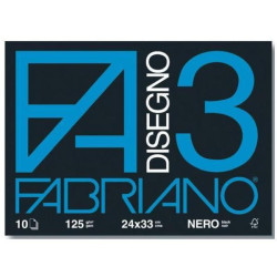 CF10 ALBUM DA 10FF FABRIANO DISEGNO 3 - NERO