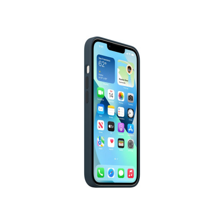 Apple - Cover per cellulare - con MagSafe - silicone - blu abisso - per iPhone 13
