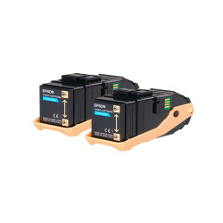 Epson - Toner Confezione doppia - Ciano - S050608 - C13S050608   - 15.000 pag