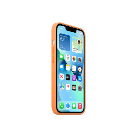 Apple - Cover per cellulare - con MagSafe - silicone - calendula - per iPhone 13
