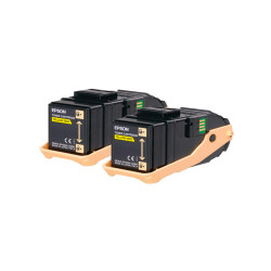 Epson - Toner Confezione doppia - Giallo - S050606 - C13S050606  - 15.000 pag