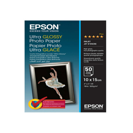 Epson - Ultra Glossy Photo Paper - 10 x 15 cm - 50 Fogli - C13S041943