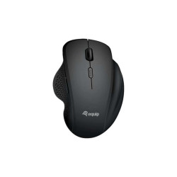 Equip 245121, Mano destra, Ottico, RF senza fili + Bluetooth, 1600 DPI, Nero