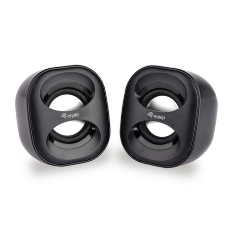 Equip 245330, 2.0 canali, Cablato, 3 W, 90 - 20 Hz, 40 O, Nero
