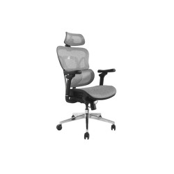 Equip 651050, Seduta in rete, Schienale a rete, Grigio, Grigio, Rete, Nylon, Rete, Nylon