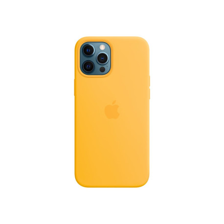 Apple - Cover per cellulare - con MagSafe - silicone - girasole - per iPhone 12 Pro Max