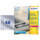 Etichette adesive tonde L6129 - in poliestere - laser - permanenti - diametro 30 mm - 48 et/fg - 20 fogli - argento - Avery