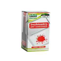Inchiostro per cuscinetti - 30 ml - senza olio - rosso - Lebez