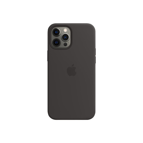 Apple - Cover per cellulare - con MagSafe - silicone - nero - per iPhone 12 Pro Max
