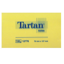 Blocco foglietti - giallo pastello - 76 x 127mm - 63gr - 100 fogli - Tartan™