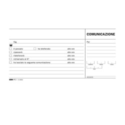 Blocco comunicazioni telefoniche - uso mano - 9,9 x 17cm - 100 fogli - Edipro