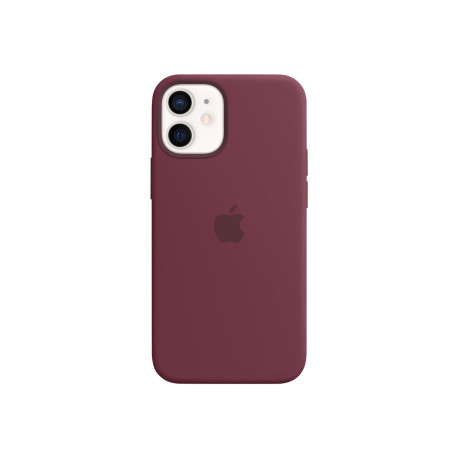 Apple - Cover per cellulare - con MagSafe - silicone - prugna - per iPhone 12 mini