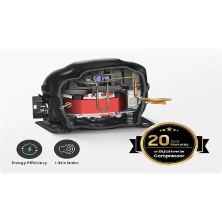 Frigorifero Combinato Samsung EcoFlex AI 1.85m 344L RB34C775CS9
