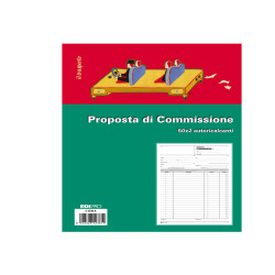 Blocco copia commissioni - 50 fogli 2 copie autoricalcanti - 29,7 x 21cm - Edipro