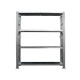 Kit scaffale industriale - 4 ripiani - 120 x 50 x 200 cm - acciaio - Tecnotelai