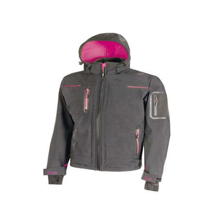 Giacca Softshell donna Space Lady - taglia L - grigio/fucsia - U-Power