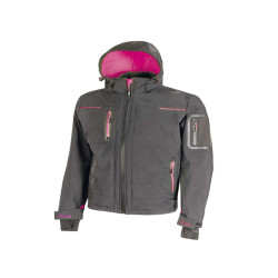 Giacca Softshell donna Space Lady - taglia M - grigio/fucsia - U-Power