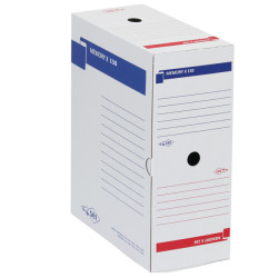 Scatola archivio Memory X150 - 25 x 35 cm - dorso 15 cm - bianco - Sei Rota