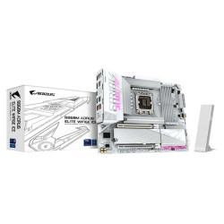 GIGABYTE B860M AORUS ELITE WF6E ICE Scheda madre - CPU Intel Core Ultra, VRM a 12+1+2+1 fasi, fino a 9200MHz DDR5, 1xPCIe 5.0 +