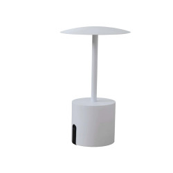 Lampada da tavolo Rocket - a led - alluminio - bianco - King Collection