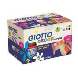 CF6X25ML GIOTTO DECOR ACRYLIC MATT ASSORTITI