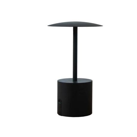Lampada da tavolo Rocket - a led - alluminio - nero - King Collection