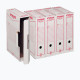 Scatola archivio Storage - formato legale - 8,5 x 25,3 x 35,5 cm - bianco e rosso - Esselte Dox
