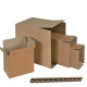 Scatola per imballo - onda doppia - 30 x 20 x 20 cm - cartone - avana